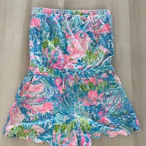 Lilly Pulitzer Jace Romper in Fished My Wish